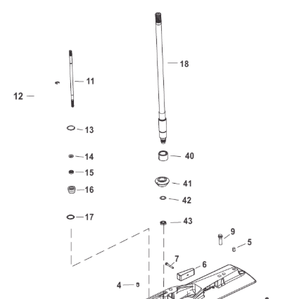 Drivaxel Mercury