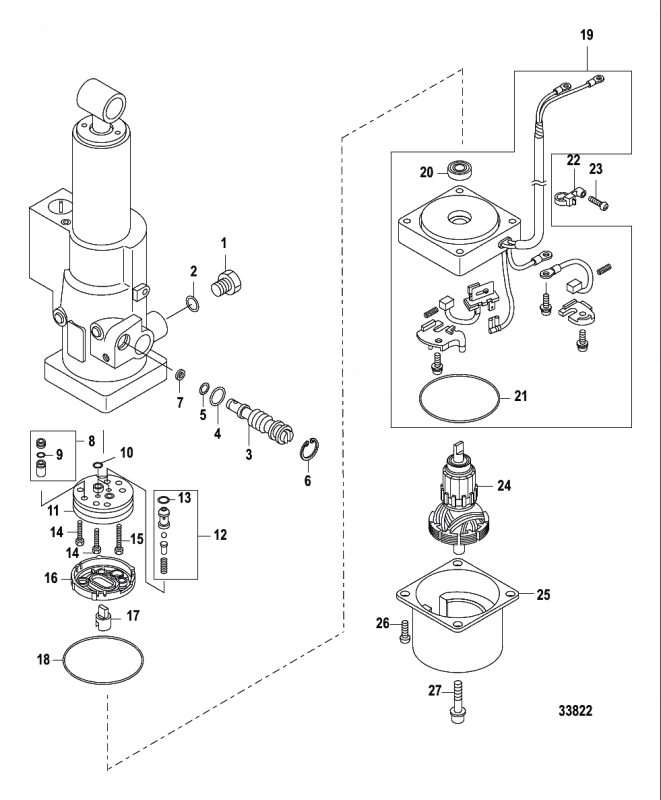 Manuell releaseventil Tohatsu
