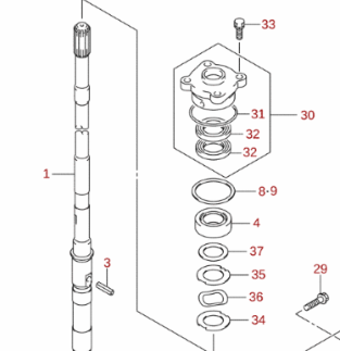 Shimssats drivaxel Suzuki