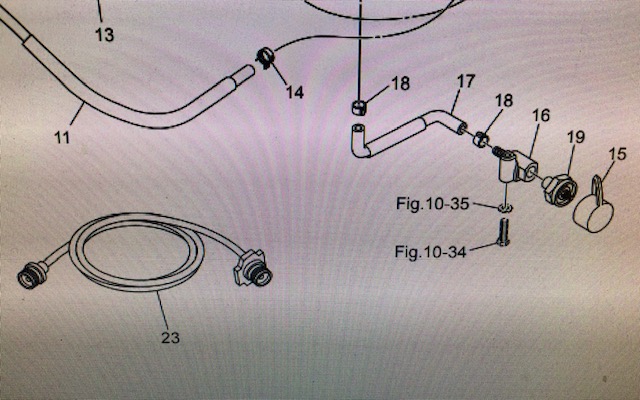 Bränsleanslutning Tohatsu