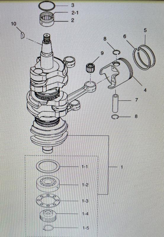 Kolvringsats Tohatsu