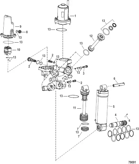 Memory piston kit Mercury
