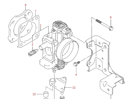 Packning gasspjäll Suzuki