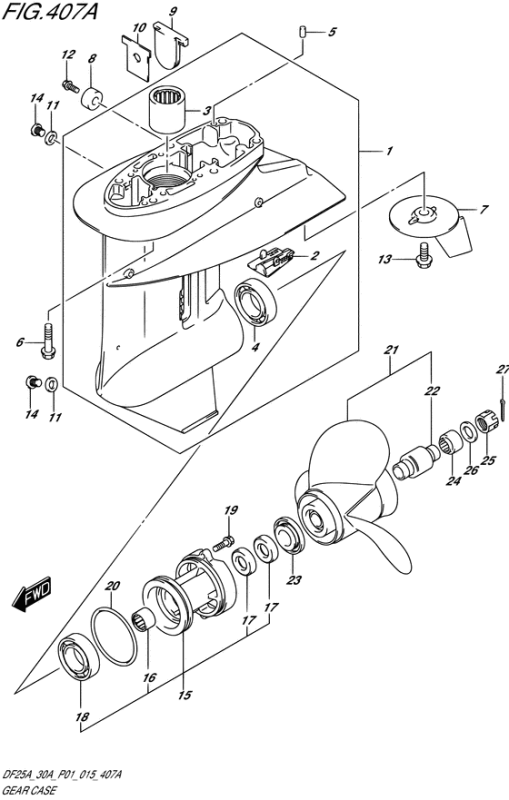 Växelhusdelar Suzuki