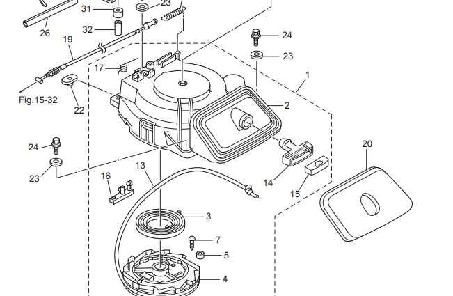 Tätning startapparat Tohatsu