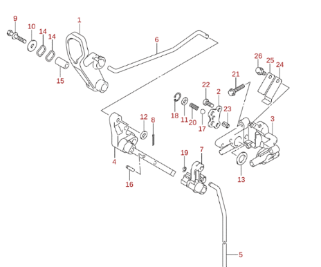 Arm växling Suzuki