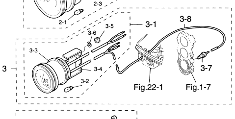 Kabel tempgivare Tohatsu