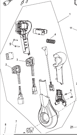 Reglagehandtag Mercury