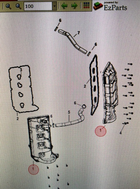 Ventilkåpspackning Mercury