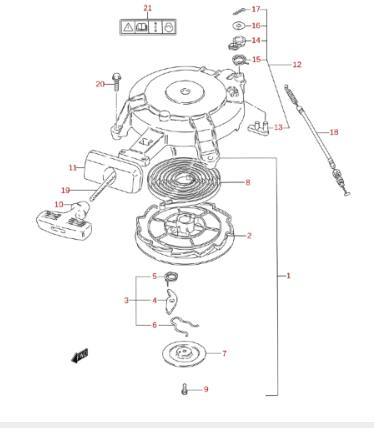 Startfjäder Suzuki