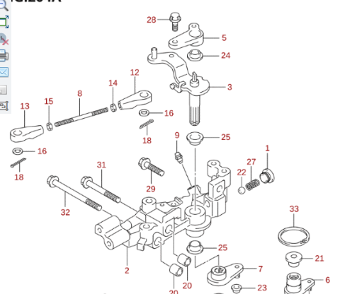 Arm växelstång Suzuki
