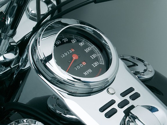Speedometer trim ring/w visor
