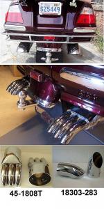 Triple exhaust turndown