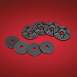 SATIN BLK STARWASHER 4-P