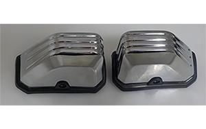 Chrome Saddlebag Guard Covers