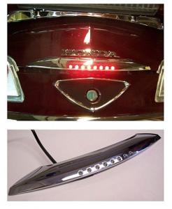 Trunk handle lighted chrome
