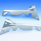 Chrome passenger floor board side cover