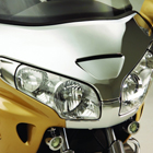 chrome abs windshield garnish