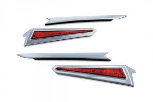 L.E.D. Saddlebag Extensions, chrome UTGÅENDE