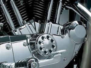 CHROME TAPPET BLOCK COVE sporster 97-03