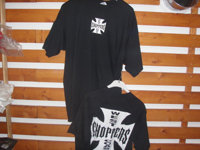 T shirt black choppers XL orgi
