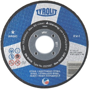 KAPSKIVA TYROLIT 125X1,0X22,2 5-PACK