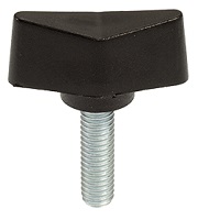 VINGSKRUV, SVART POLYAMID M5X10