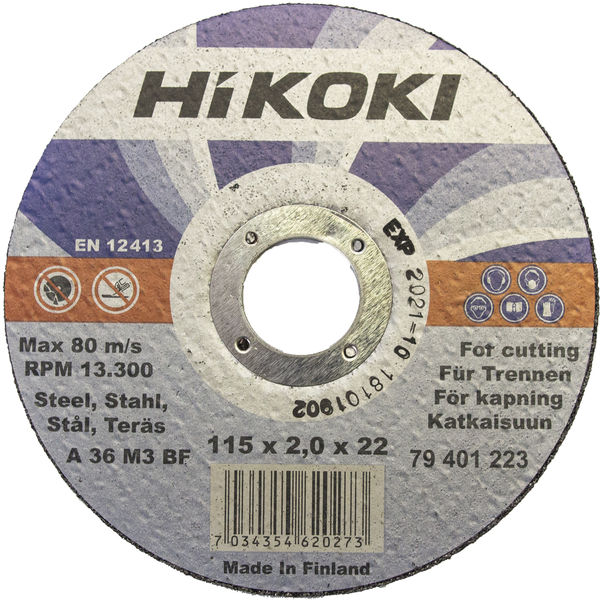 HiKOKI Kapskiva Stål 115mm (2,0mm)