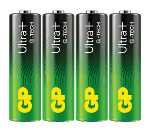 GP Batteries Ultra Plus Alkaline AA G-TECH 4-pack