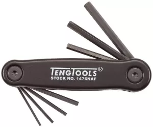 Teng Tools 1476NAF Insexnyckelsats Tum (1/6 - 7/32 tum)