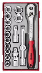 Teng Tools TT1218-6 Hylsnyckelsats 1/2'' 18 delar