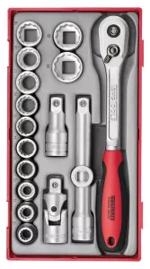 Teng Tools TT1218 Hylsnyckelsats 1/2'' 18 delar