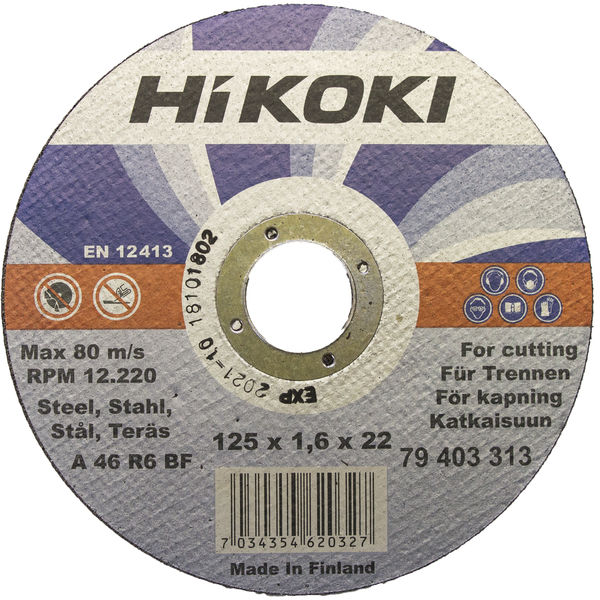 HiKOKI Kapskiva Stål 180mm 10-pack