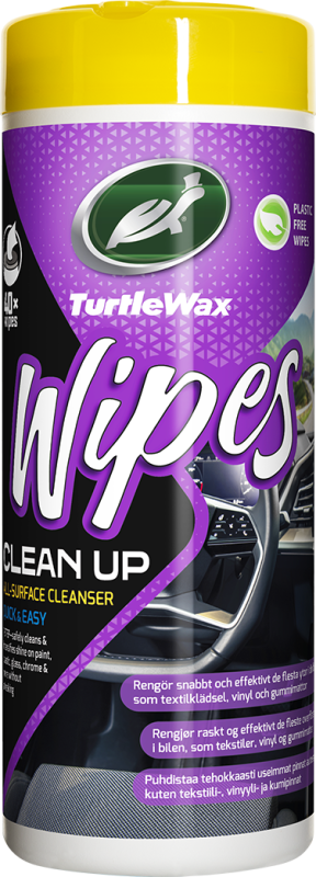 Allrengöring Turtle Wax Clean-Up Wipes 40p
