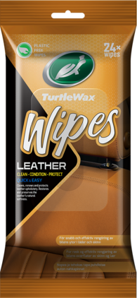 Turtle Wax Leather Wipes 24st Flatpack Läderrengöring