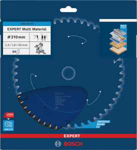 Bosch EXPERT Multi Material Sågklinga 210x2,4/1,8x30mm 54T