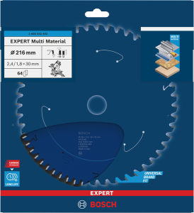 Bosch EXPERT Multi Material Sågklinga 216x2,4/1,8x30mm 64T