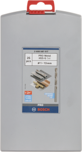 Bosch PRO Metallborrsats HSS-G 1-13mm 25 delar