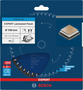 Bosch EXPERT Laminated Panel Cirkelsågklinga 140x1,8/1,3x20mm 42T