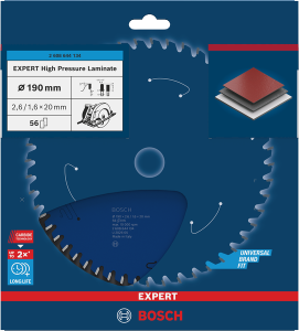 Bosch EXPERT High Pressure Laminate Cirkelsågklinga 190x2,6/1,6x20mm 56T