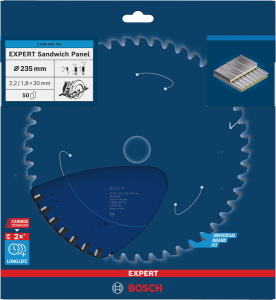 Bosch EXPERT Sandwich Panel Cirkelsågklinga 235x2,2/1,8x30mm 50T