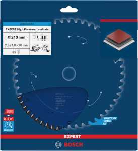 Bosch EXPERT High Pressure Laminate Cirkelsågklinga 210x2,8/1,8x30mm 60T
