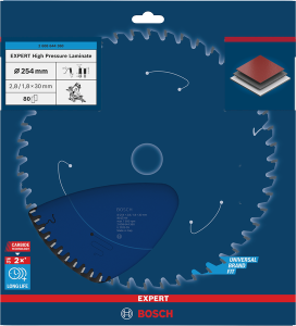 Bosch EXPERT High Pressure Laminate Sågklinga 254x2,8/1,8x30mm 80T