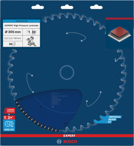 Bosch EXPERT High Pressure Laminate Sågklinga 305x3,2/2,2x30mm 96T