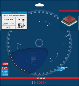 Bosch EXPERT High Pressure Laminate Cirkelsågklinga 235x2,8/1,8x30mm 64T