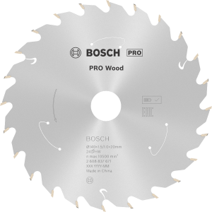 Bosch PRO Wood Cirkelsågklinga 140x1,5x20mm 24T