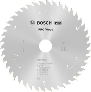Bosch PRO Wood Cirkelsågklinga 140x1,5x20mm 42T