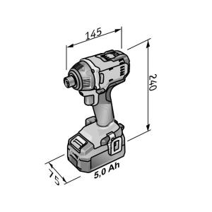 FLEX ID1/4" 18.0-EC C Slagskruvdragare 18V