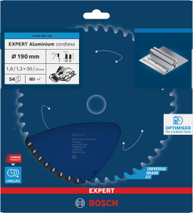 Bosch EXPERT Aluminium Cirkelsågklinga 190x1,8/1,3x30mm 54T