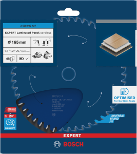 Bosch EXPERT Laminated Panel Cirkelsågklinga 165x1,8/1,2x20mm 48T